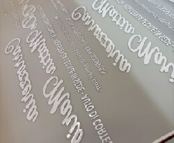 bordo bianco stampa DTF esempio transfer senza contorni bianchi